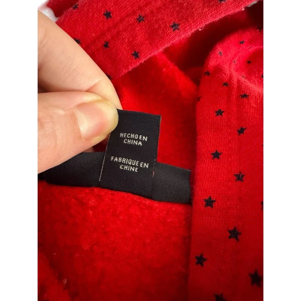 Girls Tommy Hilfiger 3-6‎ Months Red Sweater Blue Stars Baby Girls